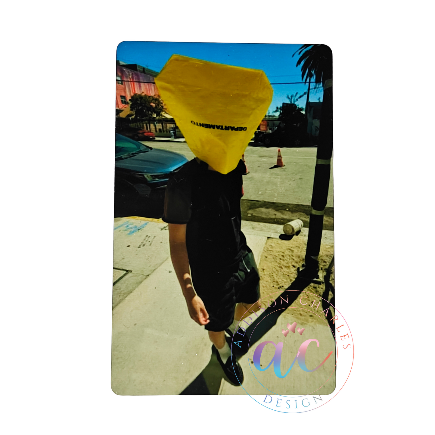 Yellow Plastic bag Guy Lomo Photocard