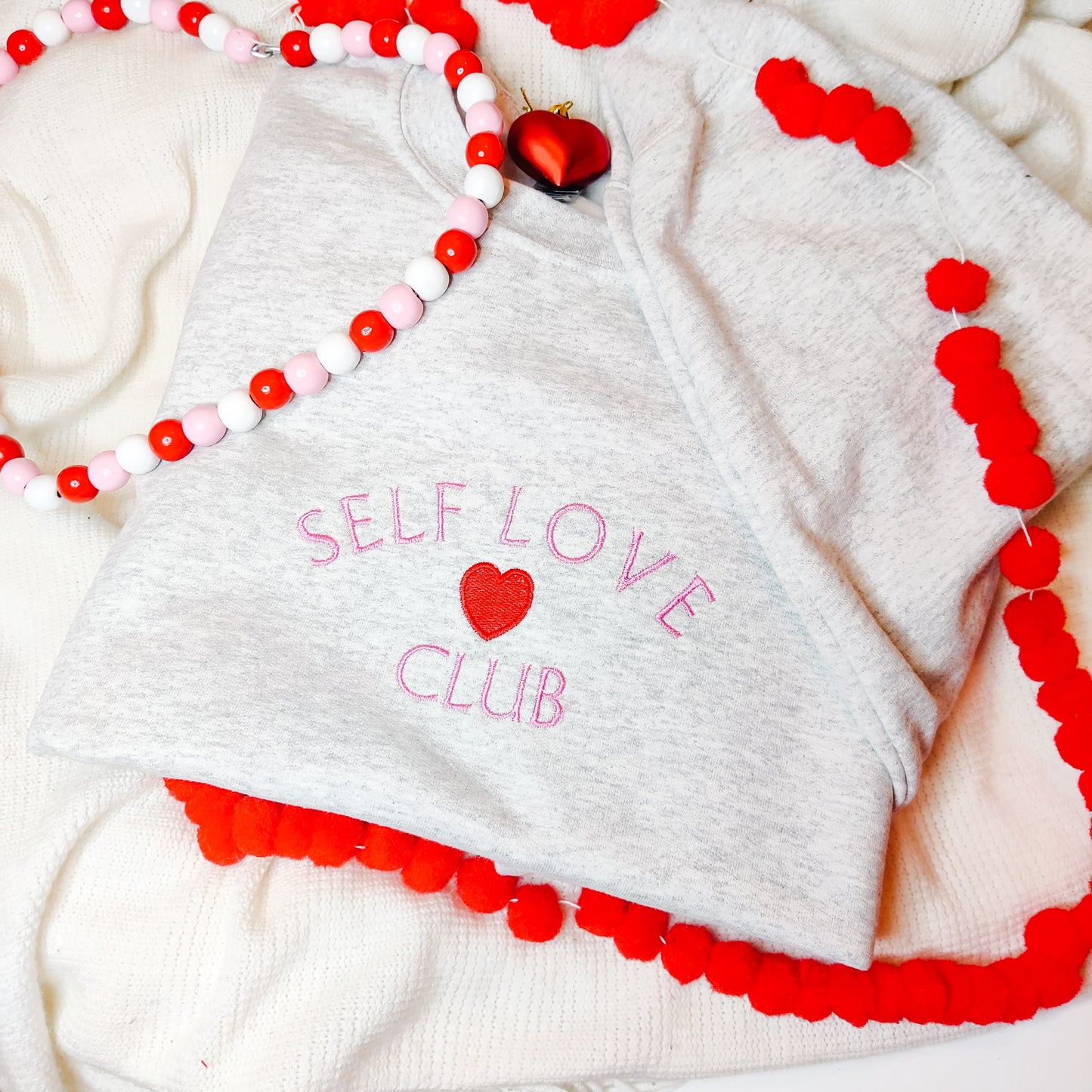 Self Love Club Embroidered Sweatshirt