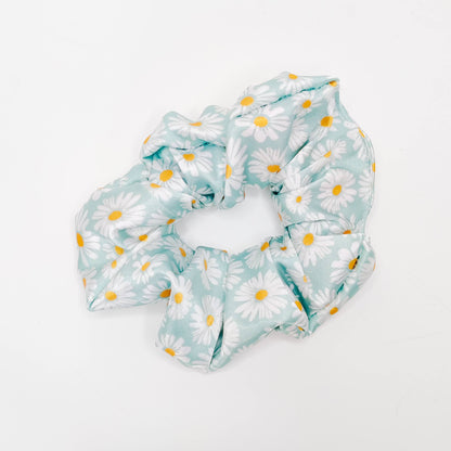 Blue Daisy Scrunchie