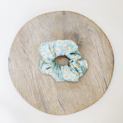 Blue Daisy Scrunchie