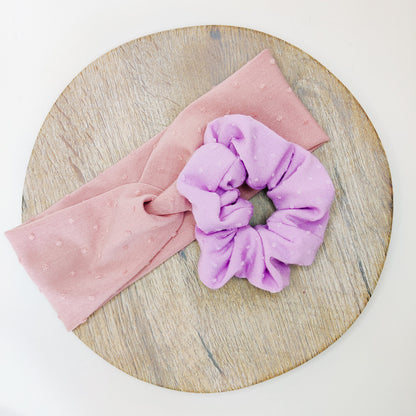 Swiss Dots Scrunchie