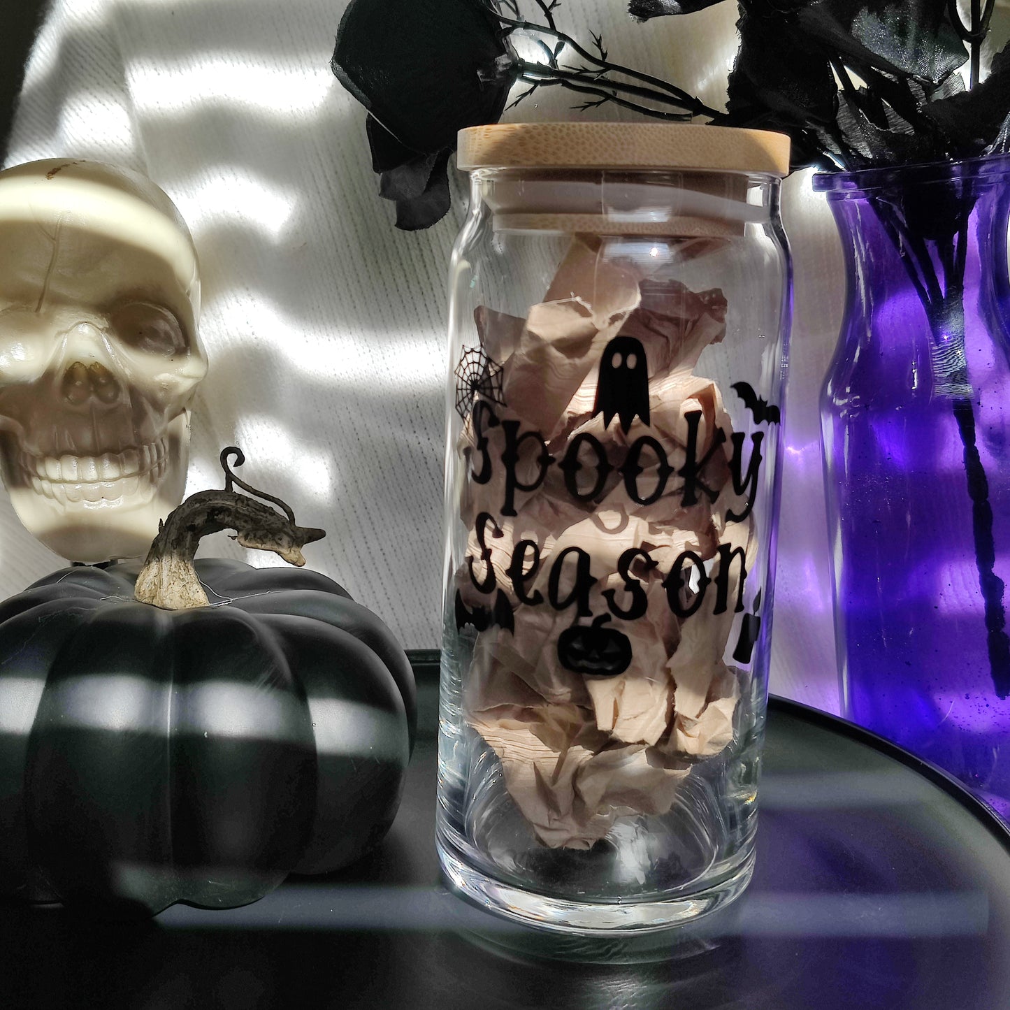 Spooky Season Glass Cup