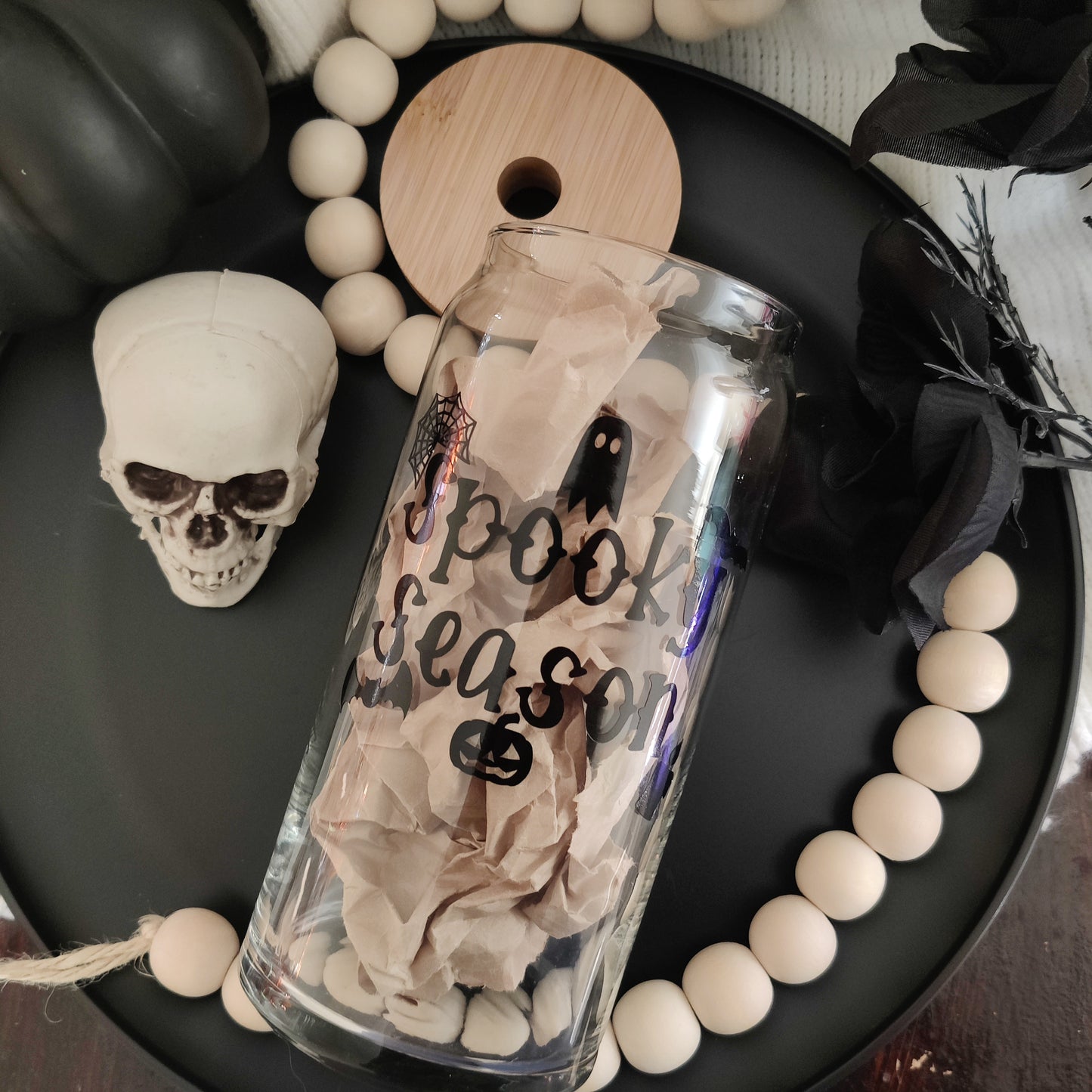 Spooky Season Glass Cup