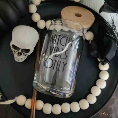 Witchy Vibes Only Glass Cup