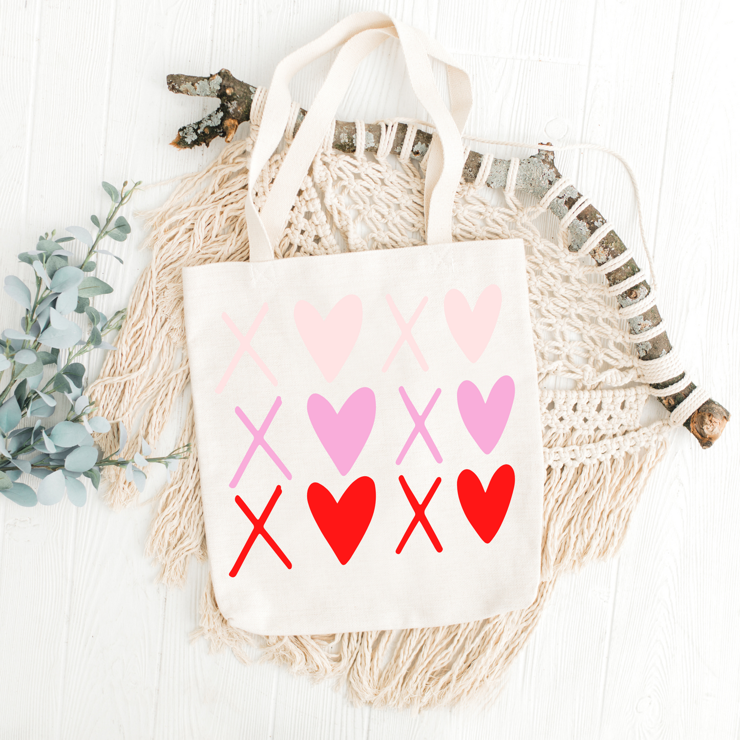 Triple XOXO Tote Bag
